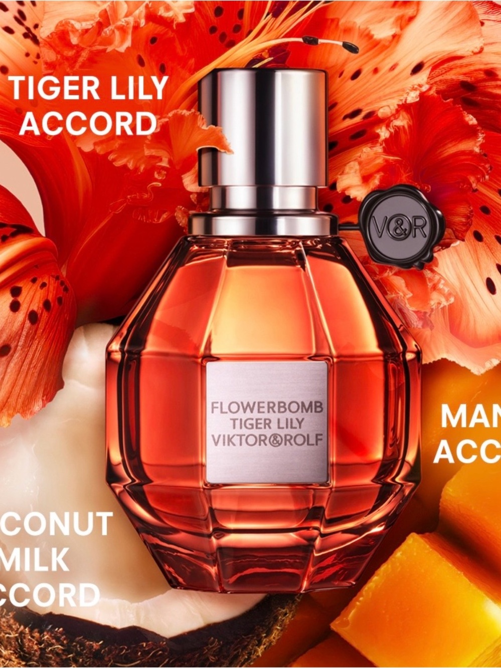 Viktor & Rolf Flowerbomb Tiger Lily — Vibrant Orange Bottle